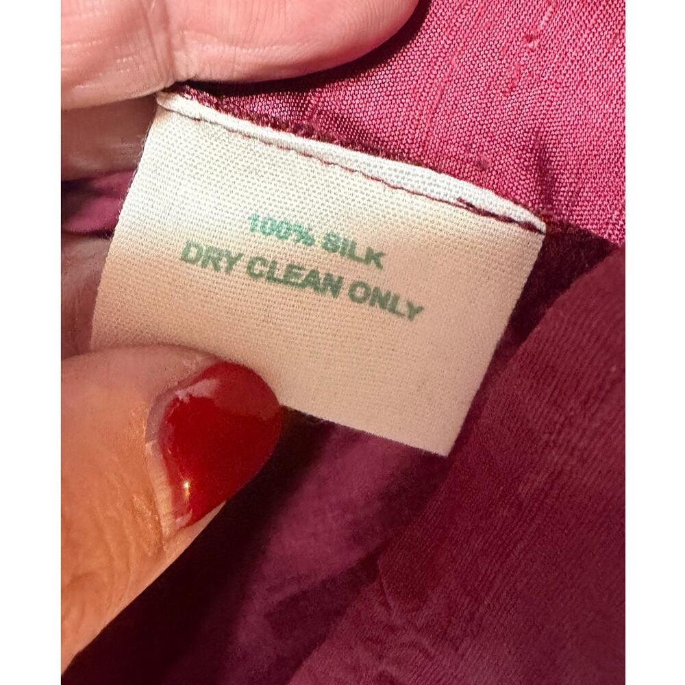 Julia Armory Dress Jane 100% Dupioni Silk Sleeveless Column Maxi size Small - Picture 8 of 10